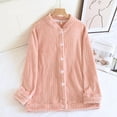 thumbnail image 1 of Fuzzy Pajamas Shirts for Women, Winter Flannel Warm Sleepwear Button down Thermal Tops Comfy Pjs Loungewear New Pajamas Tops for Women Plus Size Pinks M, 1 of 3