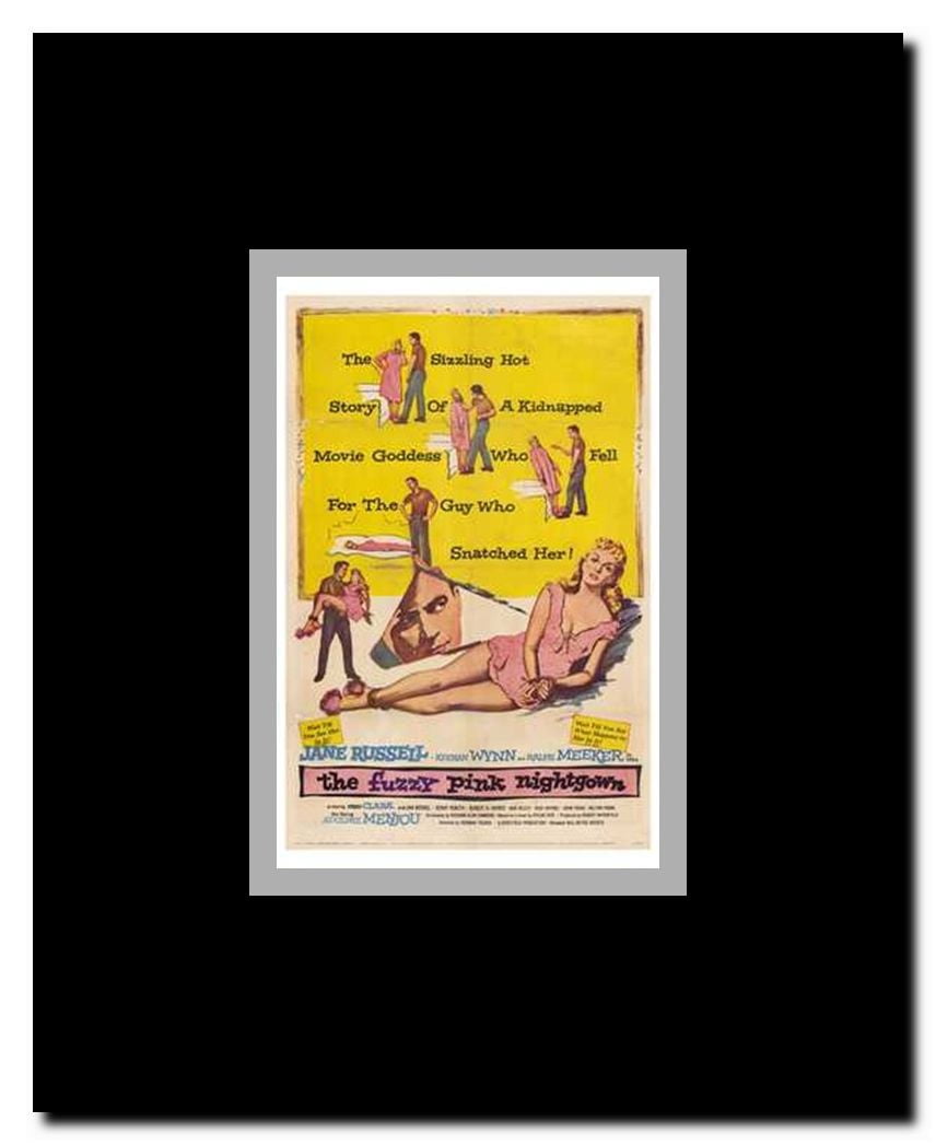Fuzzy Pink Nightgown Framed Movie Poster