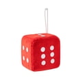 thumbnail image 1 of Fuzzy Plush Dice for Car Mirror, Soft Plush Dots - Cute Game Prop Decorative Pendant for Car Interior Hanging Ornament Decoration, 1 of 6