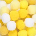 thumbnail image 1 of Fuzzy Pom Poms Balls, 108 Pcs 1 Inch/25 mm Mini PomPoms for Crafts Jewelry Making Yellow Series, 1 of 6