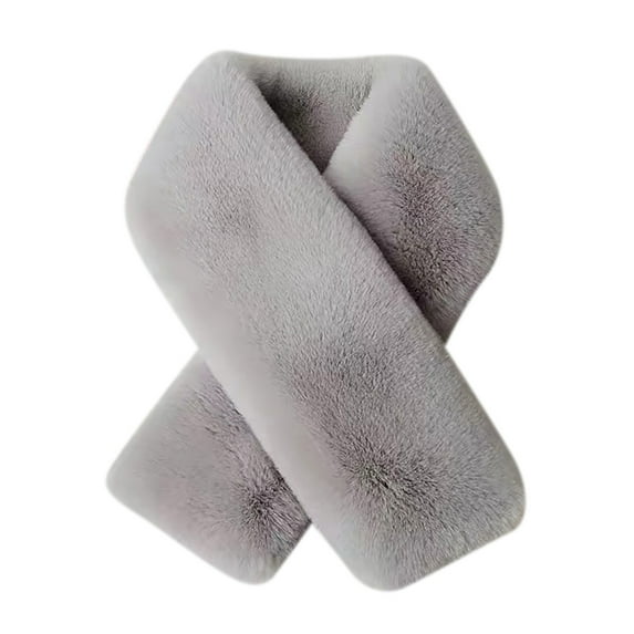 Fuzzy Scarfs for Women Thick Warm Long Scarves Lined Large Scarves Fall Winter GY2 One Size