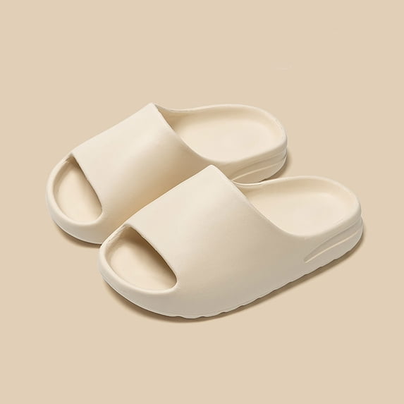 Fuzzy Slippers for Kids Cloud Slides for Kids,Boys Girls Shower Slippers Bathroom Pool Sandals,Toddler Home House Open Toe Comfy Thick Sole Slippers,Summer Non-Slip Beach Shoes