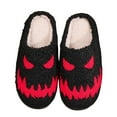 thumbnail image 1 of Fuzzy Slippers For Women Couple Models Winter Halloween Pattern Cotton Slippers Men Comfortable Home Warm Slippers Warm Cozy Winter House Slippers Bedroom Indoor House Shoes, 1 of 7