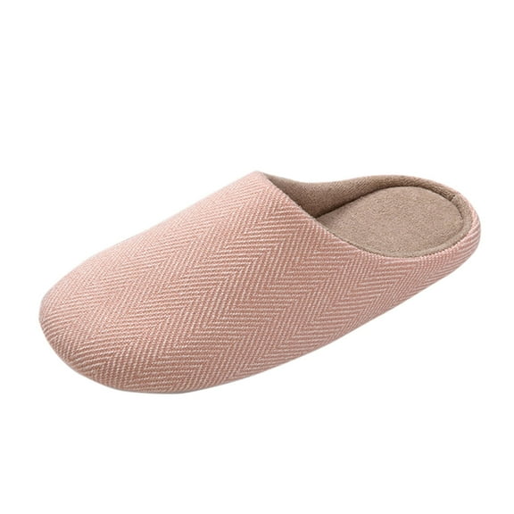 Fuzzy Slippers For Women Couples Fall Winter Home Warm Cotton Slippers Solid Color Men Couples Home Simple Silent Cotton Slippers Warm Cozy Winter House Slippers Bedroom Indoor House Shoes