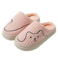 thumbnail image 1 of Fuzzy Slippers For Women Couples Men On Furry Flat Home Winter Round Toe Keep Warm Prints Slippers Shoes Warm Cozy Winter House Slippers Bedroom Indoor House Shoes, 1 of 7