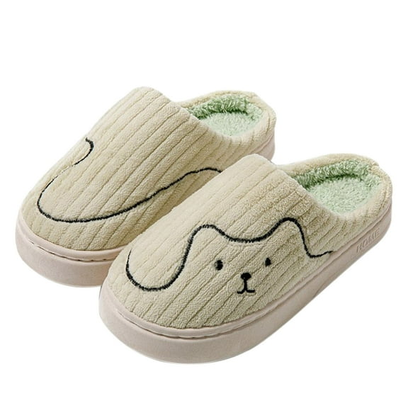 Fuzzy Slippers For Women Couples Men On Furry Flat Home Winter Round Toe Keep Warm Prints Slippers Shoes Warm Cozy Winter House Slippers Bedroom Indoor House Shoes