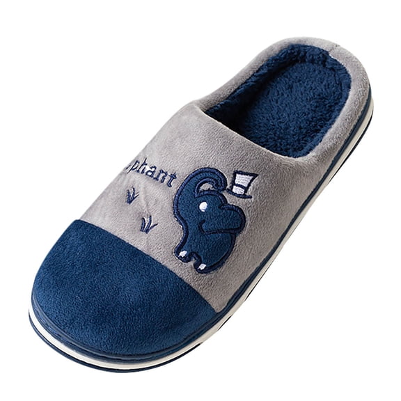 Fuzzy Slippers For Women Couples Men On Furry Plush Flat Home Winter Round Toe Keep Warm Cartoon Prints Slippers Shoes Warm Cozy Winter House Slippers Bedroom Indoor House Shoes