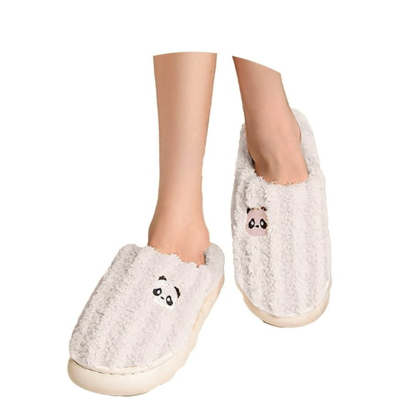 Fuzzy Slippers For Women Cozy Bear Slippers Comfy Fall Winter Slippers Fuzzy Winter Indoor Outdoor Cartoon Warm Cozy Winter House Slippers Bedroom Indoor House Shoes