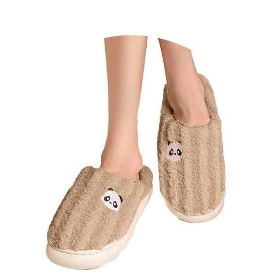 Fuzzy Slippers For Women Cozy Bear Slippers Comfy Fall Winter Slippers Fuzzy Winter Indoor Outdoor Cartoon Warm Cozy Winter House Slippers Bedroom Indoor House Shoes