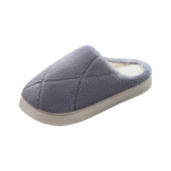 Fuzzy Slippers for Women Cozy Fluffy Winter House Shoes Slip On Indoor Slippers House Slippers Bedroom Slippers Home Footwear Comfortable Slippers Ladies House Slippers Grey 45