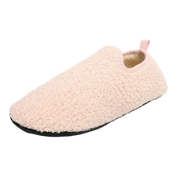 Fuzzy Slippers For Women Men Couples Winter Home Cotton Slippers Soft Bottom With Thickened Velvet Warm Slippers Warm Cozy Winter House Slippers Bedroom Indoor House Shoes