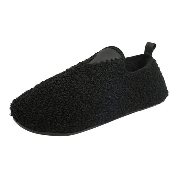 Fuzzy Slippers For Women Men Couples Winter Home Cotton Slippers Soft Bottom With Thickened Velvet Warm Slippers Warm Cozy Winter House Slippers Bedroom Indoor House Shoes