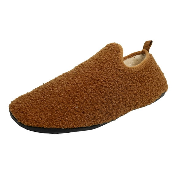 Fuzzy Slippers For Women Men Couples Winter Home Cotton Slippers Soft Bottom With Thickened Velvet Warm Slippers Warm Cozy Winter House Slippers Bedroom Indoor House Shoes