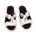 thumbnail image 1 of Fuzzy Slippers For Women Slippers Fuzzy Comfortable Shoes Cute Cat Print Open Toe Flat Slides Cozy Fall Winter Home Footwear Warm Cozy Winter House Slippers Bedroom Indoor House Shoes, 1 of 7