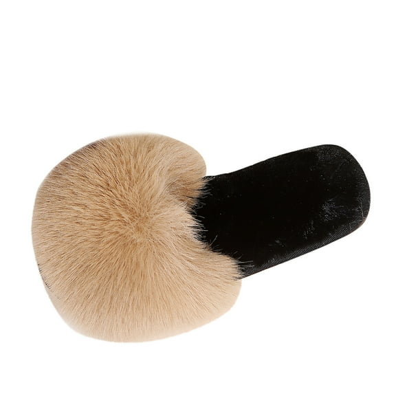 Fuzzy Slippers For Women On Toe Shoes Home Plush Open Furry Warm Keep Slippers Flat Home Slipper Warm Cozy Winter House Slippers Bedroom Indoor House Shoes