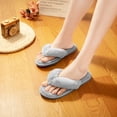 thumbnail image 1 of Fuzzy Slippers for Women Cross Cozy Slippers Plush Fluffy Furry Open Toe Slide Slipper House Home Bedroom Slippers, 1 of 9
