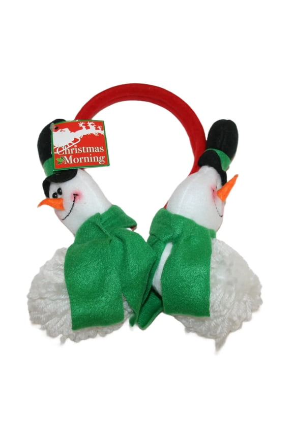 Fuzzy Snowman Earmuffs