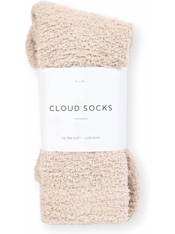 Fuzzy Sock with Grip For Women | Cozy Ultra-Luxe Cloud Sock For Women & Men | Warm & Cozy Unisex Sleep Socks | Super Soft Luxurious Fabric, 1 Pair