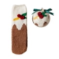 thumbnail image 1 of Fuzzy Socks Christmas Holiday Character Ornament Gift Pack Soft Cuff Indoor Lounge Design for Home Lounging And Sleep Socks for Men And Women, 1 of 3