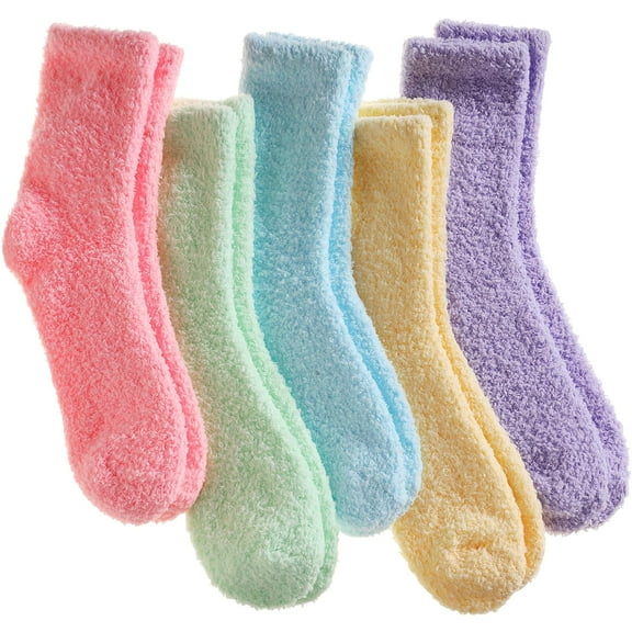 Fuzzy Socks For Women Fluffy Warm Cozy Winter Cabin Soft Thermal Plush Casual Comfy Socks