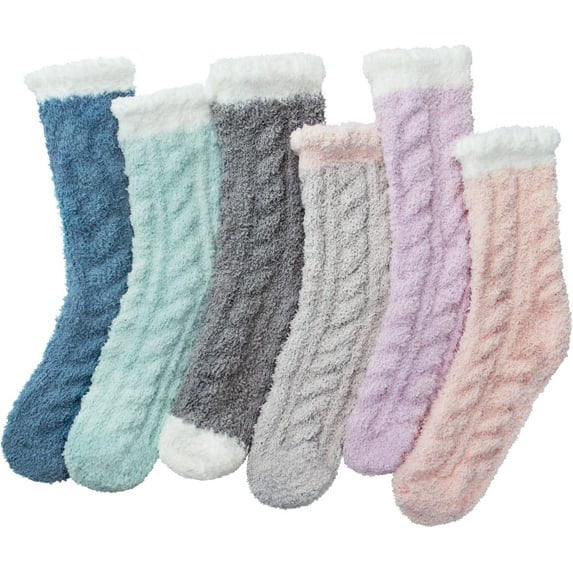 Fuzzy Socks Plush Sleep Cozy Winter Soft Hospital Fluffy Socks Christmas socks Gifts for Womens Mens Gifts
