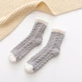 thumbnail image 1 of Fuzzy Socks Slipper Socks Microfiber Sleeping Socks Soft Home Winter Socks For Women Independent Socks Teen Socks for Girls Ages 11-14 Men Thin Wide Feet Socks Fort Note Socks Pack of Socks for Women, 1 of 2
