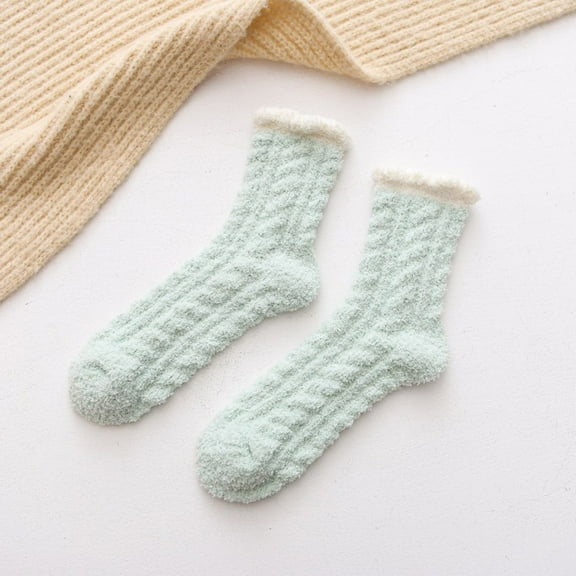 Fuzzy Socks Slipper Socks Microfiber Sleeping Socks Soft Home Winter Socks For Women Independent Socks Teen Socks for Girls Ages 11-14 Men Thin Wide Feet Socks Fort Note Socks Pack of Socks for Women