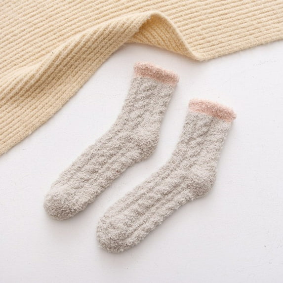 Fuzzy Socks Slipper Socks Microfiber Sleeping Socks Soft Home Winter Socks For Women Independent Socks Teen Socks for Girls Ages 11-14 Men Thin Wide Feet Socks Fort Note Socks Pack of Socks for Women