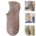 thumbnail image 1 of Fuzzy Socks Slipper Socks for Men Soft Cozy Plush Fluffy Socks with Grips Non Slip Winter Warm Sock (Coffee), 1 of 4