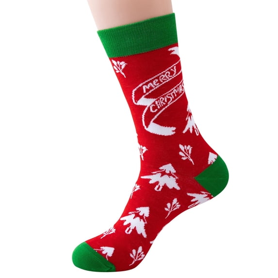 Fuzzy Socks Warm Socks for Women Winter Socks Women Thermal Inner Teacher Socks Retro Socks Christmas Socks Crew Socks Winter Socks for Women Red One Size