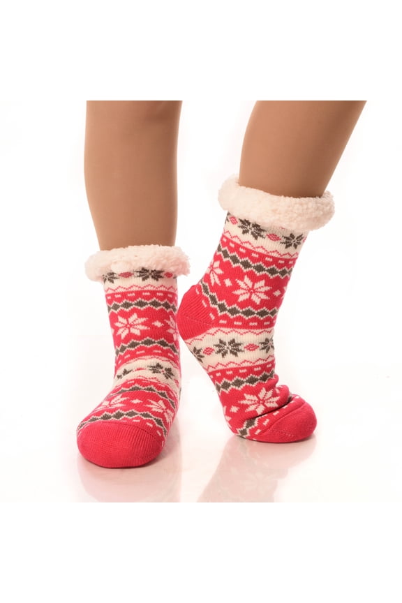 Fuzzy Socks for Women Cozy Fleece-Lined Sherpa Slipper Socks Super Soft Warm Plush Fluffy Nonskid Socks with Grippers for Winter Lounging Sleeping etc…