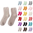 thumbnail image 1 of Fuzzy Socks Women - Winter House Slipper Sock - Cozy Thick Warm Sleeping Socks Beige One Size, 1 of 4
