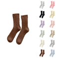 thumbnail image 1 of Fuzzy Socks for Women 2025 Winter Comfort Soft Cute Thermal Cable Knit Crew Socks, 1 of 4