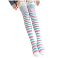 thumbnail image 1 of Fuzzy Socks for Women Cozy Indoor Socks with Soft Lined Feel and Comfortable Pull on Fit with Striped Pattern Winter Socks for Women, 1 of 3