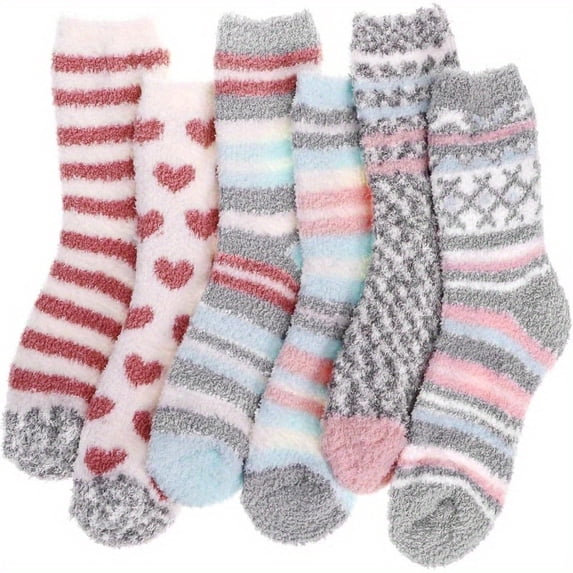 Fuzzy Socks for Women Fluffy Cozy Slipper Socks Fall Socks Gifts