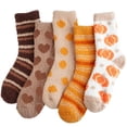 thumbnail image 1 of Fuzzy Socks for Women Fluffy Cozy Slipper Socks Fall Socks Gifts, 1 of 6