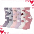 thumbnail image 1 of Fuzzy Socks for Women Gifts, Fluffy Cozy Plush Soft Slipper Socks for Fall Winter Christmas Warm Sleeping Home 6 Pairs, 1 of 8