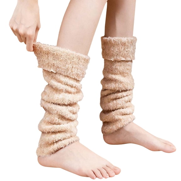 Fuzzy Socks for Women Knee High Fluffy Soft Warm Stocking Cozy Slipper Plush Winter Socks