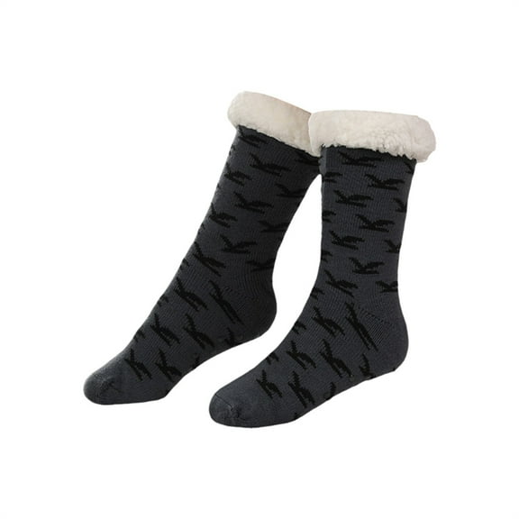 Fuzzy Socks for Women No Show Fall Fashion Must Haves Foot Warmer Ankle Cozy Winter Socks Dark Gray