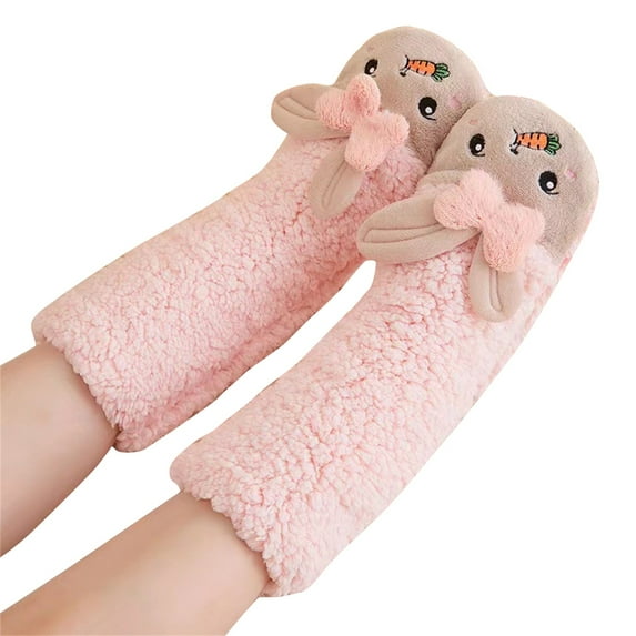 Fuzzy Socks for Women No Show Fall Fashion Must Haves Foot Warmer Ankle Cozy Winter Socks Pink