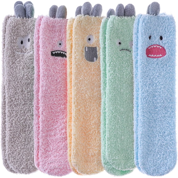 Fuzzy Socks for Women Soft Cozy Fluffy Winter Warm Slipper Socks Home Sleeping Animal Socks