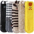 thumbnail image 1 of Fuzzy Socks for Women Soft Cozy Fluffy Winter Warm Slipper Socks Home Sleeping Animal Socks, 1 of 7