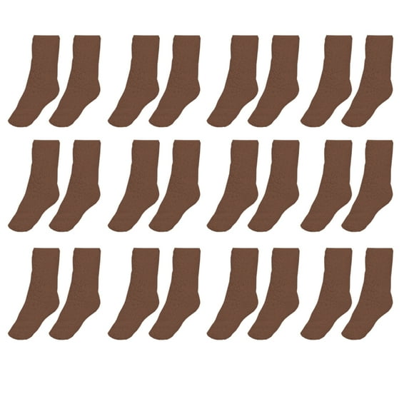 Fuzzy Socks for Women, Soft Fluffy Socks Thick-brown