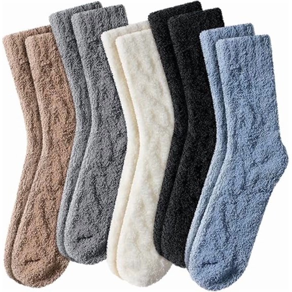 Fuzzy Socks for Women, Super Soft Cozy Slipper Socks for Women, Women's Winter Warm Sleeping Sock