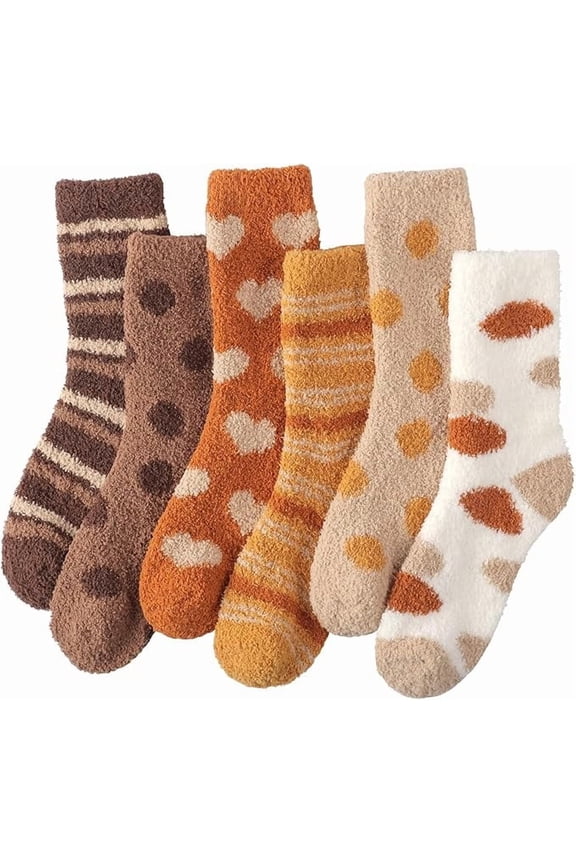 Fuzzy Socks for Women, Super Soft Cozy Slipper Socks for Women, Women's Winter Warm Sleeping Sock