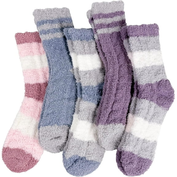 Fuzzy Socks for Women, Warm Cozy Fluffy Thick Plush Sleeping Slipper Socks Stocking Stuffer Gifts