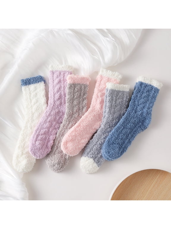 Fuzzy Socks for Women, Warm Soft Fluffy Socks Thick Cozy Plush Sock Winter Christmas Socks for Women