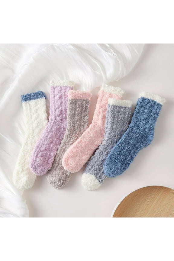 Fuzzy Socks for Women, Warm Soft Fluffy Socks Thick Cozy Plush Sock Winter Christmas Socks for Women