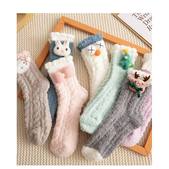 Fuzzy Socks for Women, Warm Soft Fluffy Socks Thick Cozy Plush Sock Winter Christmas Socks for Women