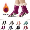 thumbnail image 1 of Fuzzy Socks for Women with Grippers Winter Warm Cozy Socks Super Soft Fleece Lined Socks Fluffy Socks with Grips, 1 of 6